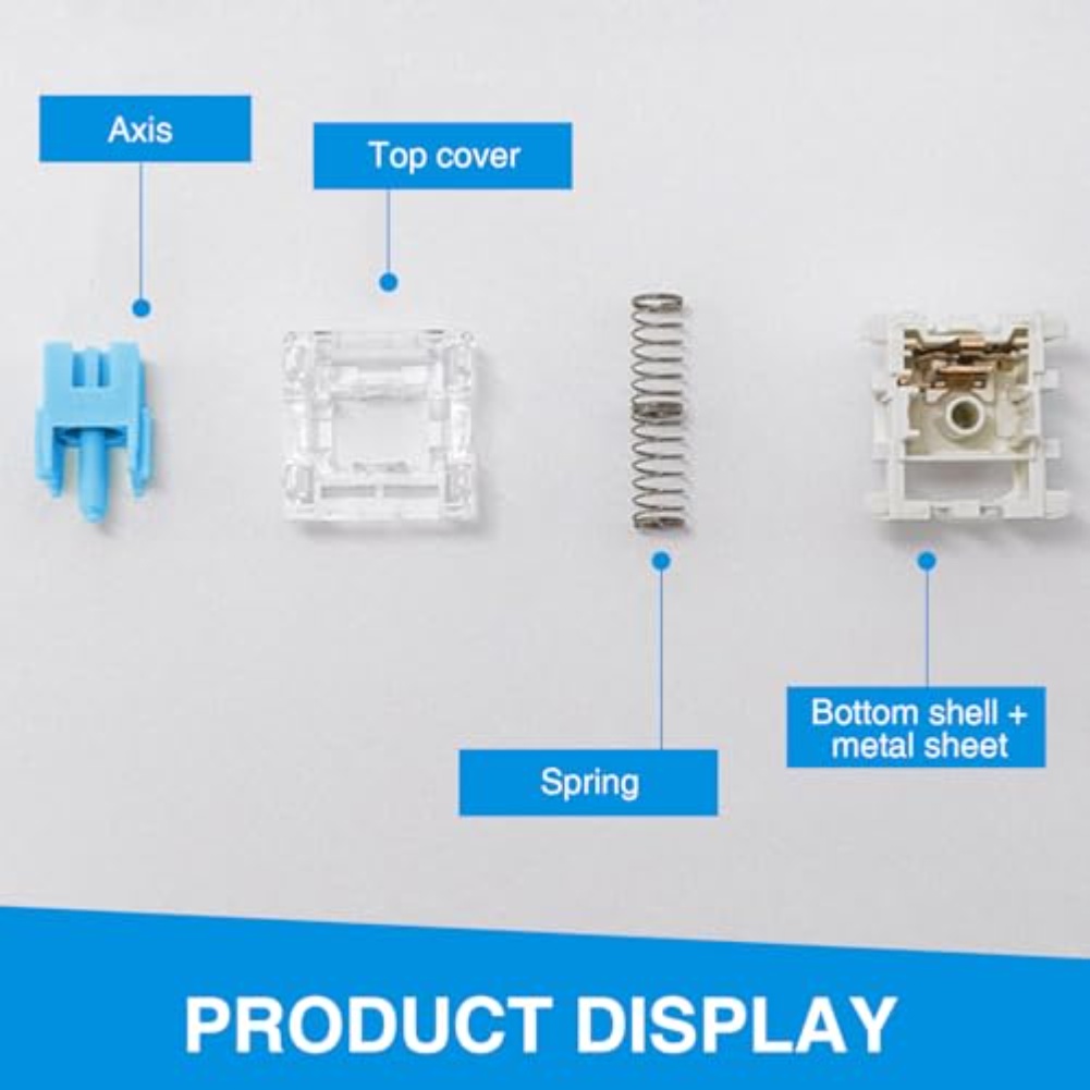Keyboard Gaming Blue Switch - 108 Paket Sakelar Keyboard Mekanis 3