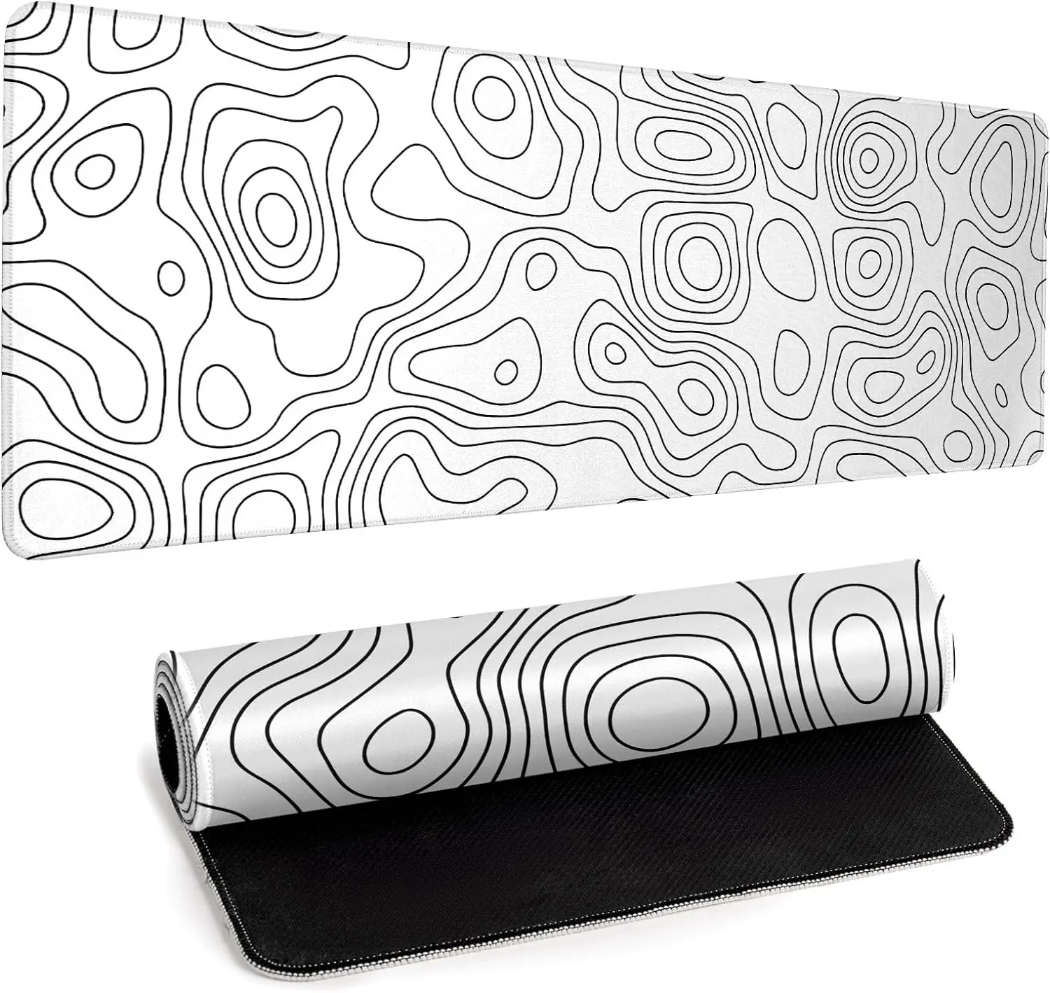 Gaming Keyboard High Ground - Alas Mouse Karet Putih Topografi Gaming