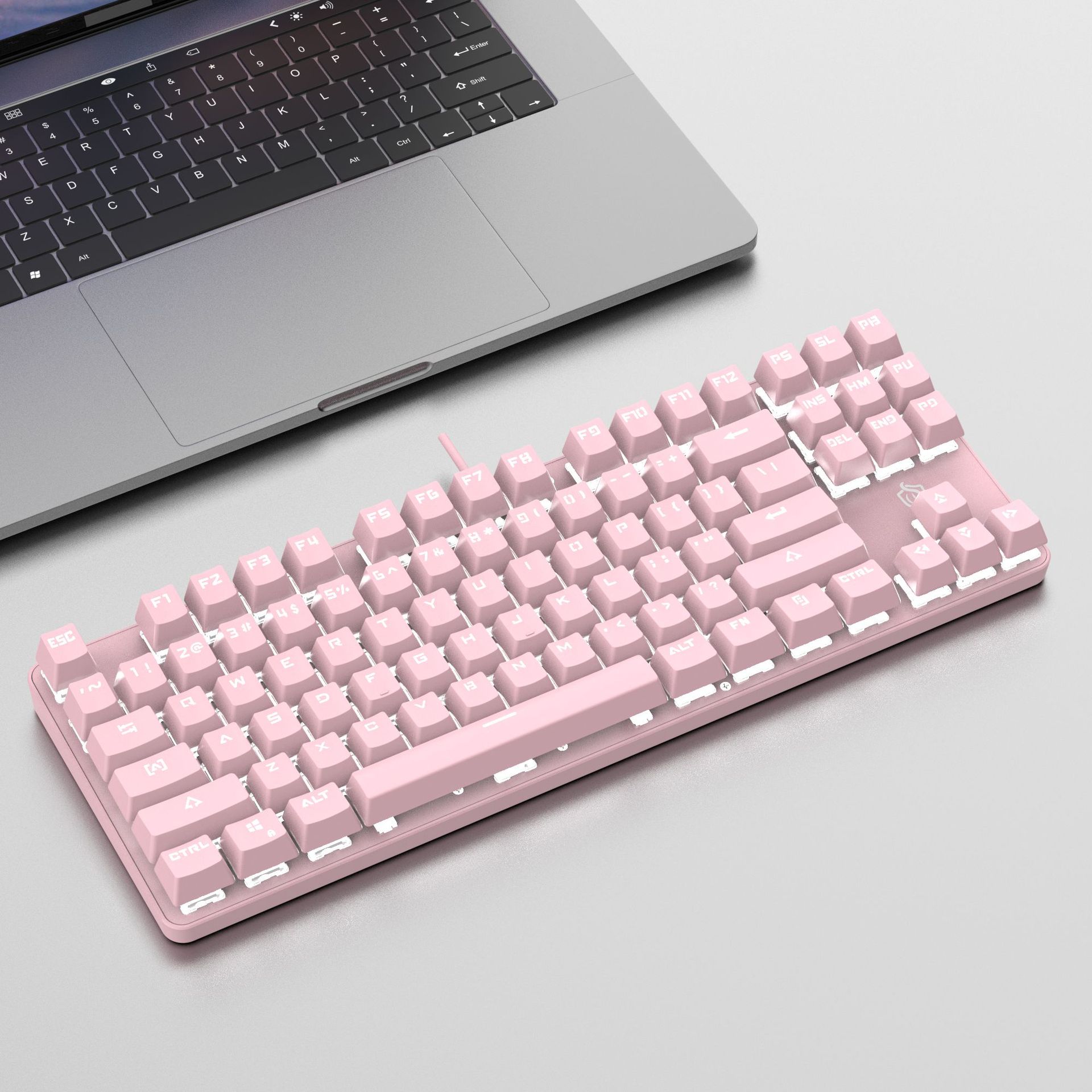Keyboard mekanis 87 kunci sake - Keyboard Gaming Blue Switch ulasan dan harga