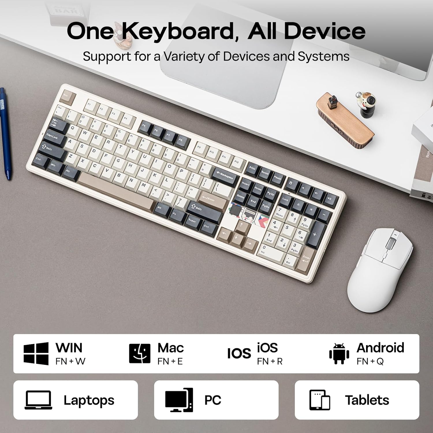 Keyboard Gaming Nirkabel Aula  - Gaming Keyboard Hot Swappable ulasan dan harga