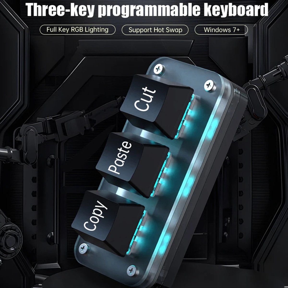 Doyou 3 Tombol Pemrograman Mak - Gaming Keyboard Mini ulasan dan harga