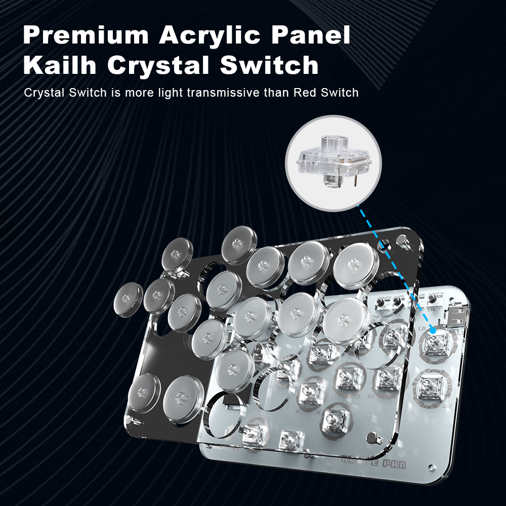Joystick Arcade Haute42 Hitbox - Gaming Keyboard Mini ulasan dan harga